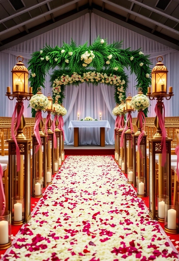 25 Stunning DIY Wedding Decor Ideas That Will Leave Your Guests in Awe (#12 Is a Showstopper!) - 16. Unique Ceremony Aisle Decor