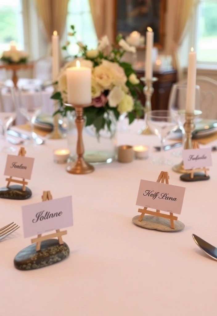 25 Stunning DIY Wedding Decor Ideas That Will Leave Your Guests in Awe (#12 Is a Showstopper!) - 20. Charming Place Card Holders